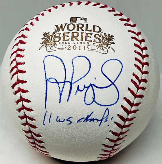 Albert Pujols "11 WS Champs" Signed Autograph 2011 World Series Baseball Beckett W COA - 757 Sports Collectibles