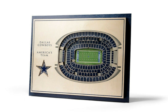 Dallas Cowboys 5-Layer 17" x 13" StadiumViews 3D Wood Wall Art