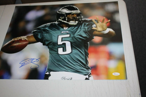 PHILADELPHIA EAGLES DONOVAN MCNABB #5 QB SIGNED AUTO 16X20 PHOTO JSA WITNESS