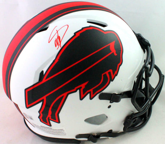 Stefon Diggs Signed Authentic Bills Lunar Speed F/S Helmet *top-Beckett W Holo - 757 Sports Collectibles