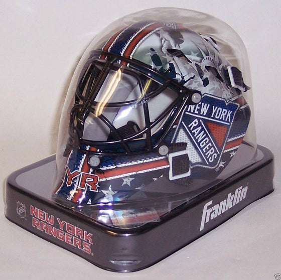 NHL New York Rangers Mini Hockey Goalie Mask - 757 Sports Collectibles