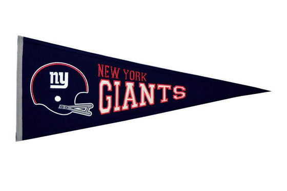 NY Giants Throwback Pennant - Blue