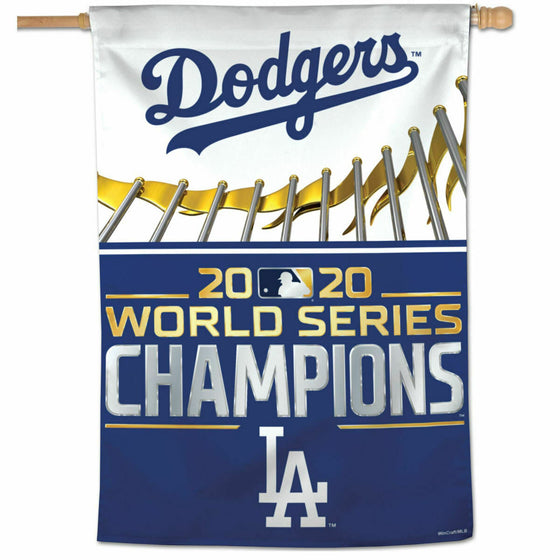 MLB Los Angeles Dodgers World Series 2020 Champions House Flag