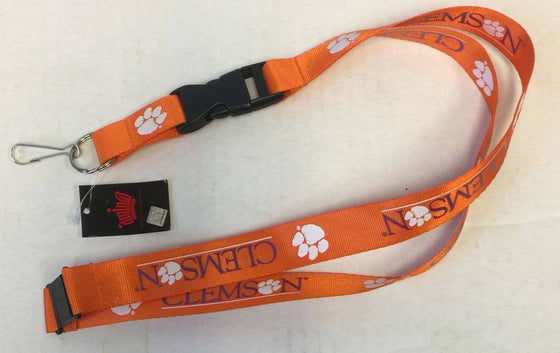 Clemson Tigers 1" Thick Lanyard Breakway Key Keychain - 757 Sports Collectibles