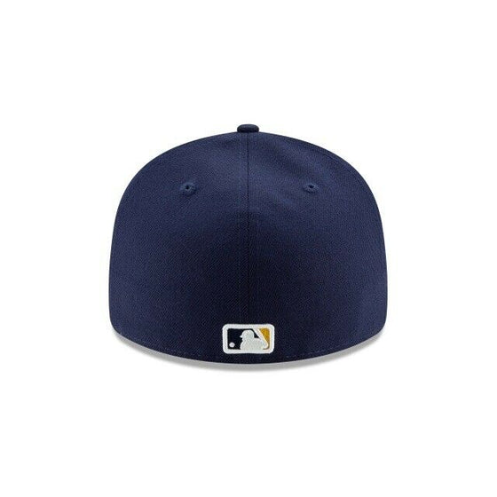 Milwaukee Brewers New Era On-Field Low Profile ALT 59FIFTY Fitted Hat-Blue/Gold - 757 Sports Collectibles