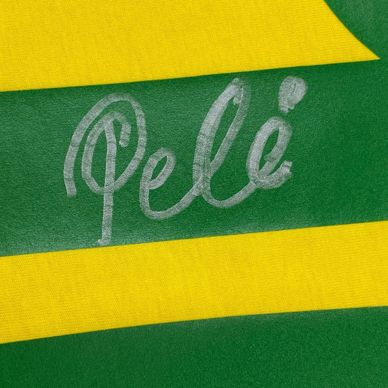 Autographed Signed Pele Brazil Yellow Soccer Futbol Jersey Beckett BAS COA - 757 Sports Collectibles