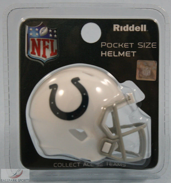 NFL Indianapolis Colts Mini Micro Pocket Pro Speed Helmet - 757 Sports Collectibles