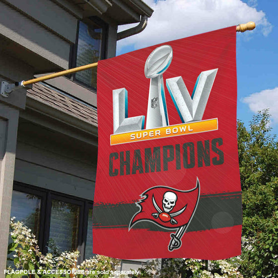 Tampa Bay Buccaneers Champions 2021 Super Bowl LV House Banner Flag