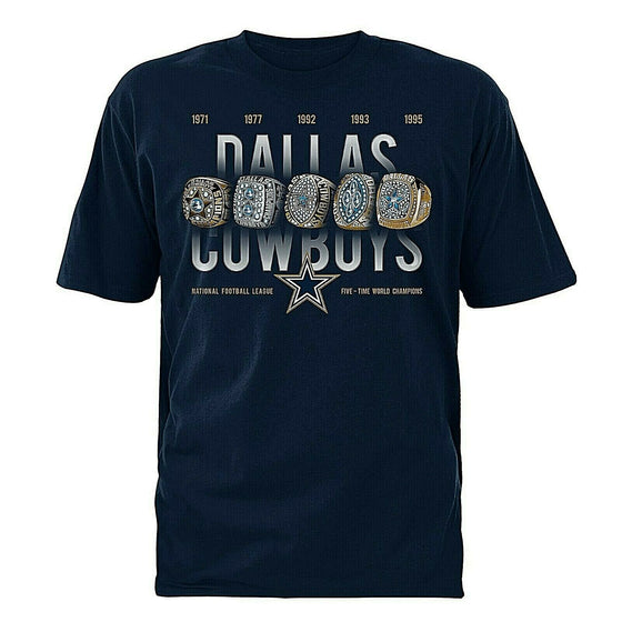 Dallas Cowboys NFL " Rings " 2020 Short Sleeve T-shirt-S