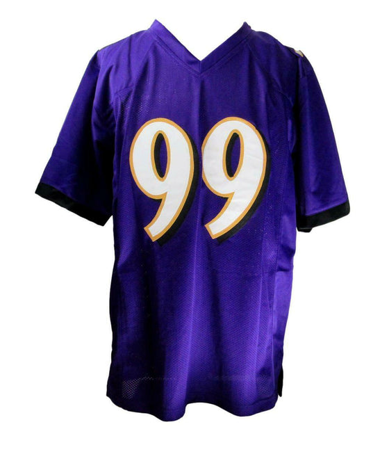 Baltimore Ravens Odafe Oweh Signed Autographed Purple Custom Football Jersey JSA - 757 Sports Collectibles