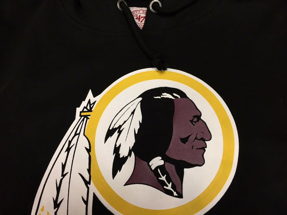 Washington Redskins 47Brand HOLE SHOT Black NFL Pullover Hoodie