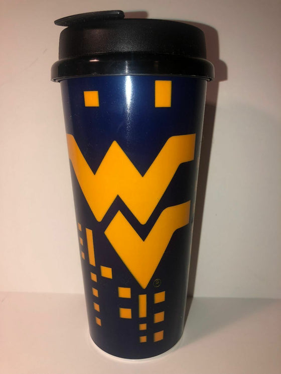 NCAA Officially Licensed Travel Mug W/Lid - Pick Your Team - FREE SHIPPING (West Virginia Mountaineers)