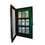 9 Graded Baseball Card Cabinet Style Display Case Hinged Door Glass Suede MLB