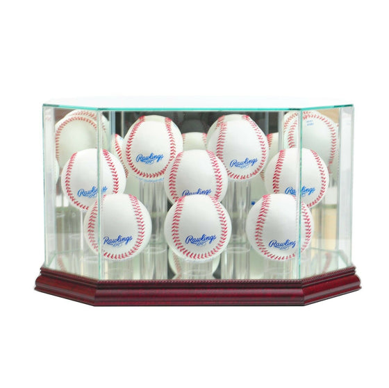 8 Ball Baseball Display Case MLB Glass & Mirror UV