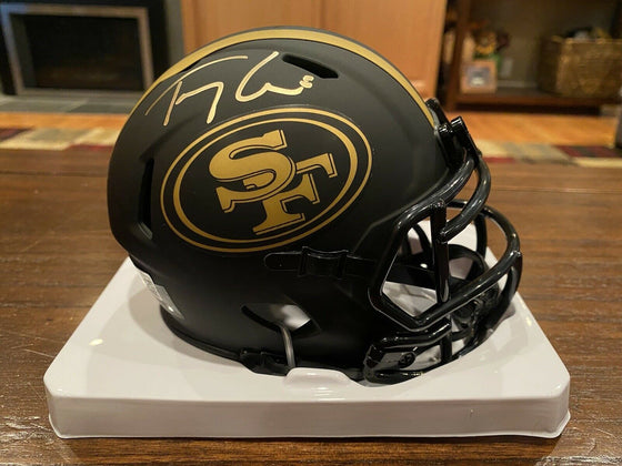 Trey Lance Autographed San Francisco 49ers Eclipse Mini Helmet Beckett - 757 Sports Collectibles