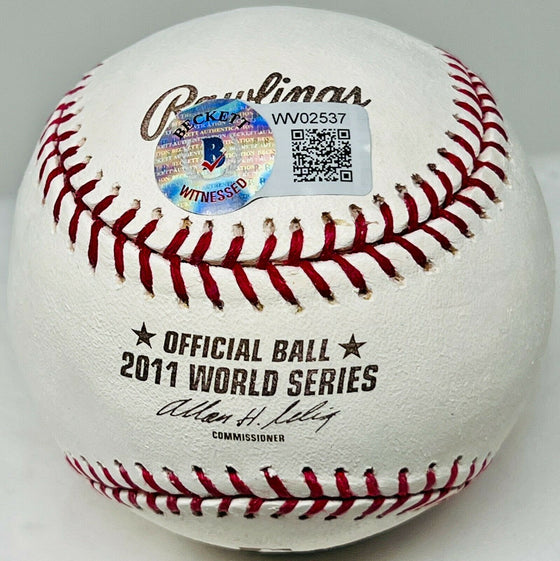 Albert Pujols "11 WS Champs" Signed Autograph 2011 World Series Baseball Beckett W COA - 757 Sports Collectibles