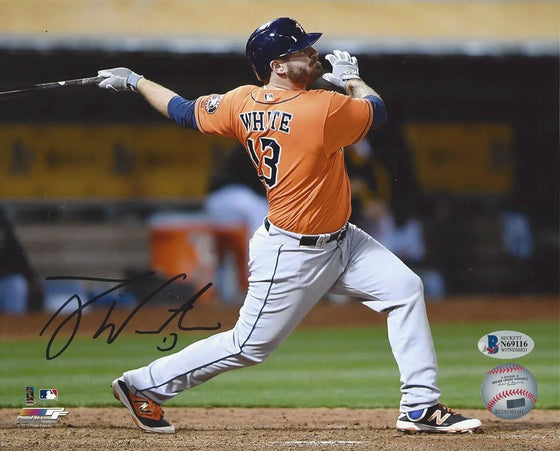 Tyler White Autographed Houston Astros 8x10 Photo World Series Witness Beckett