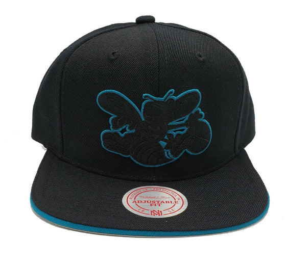 Mitchell & Ness Charlotte Hornets Team Pop Black Adjustable Snapback Hat Cap NBA - 757 Sports Collectibles