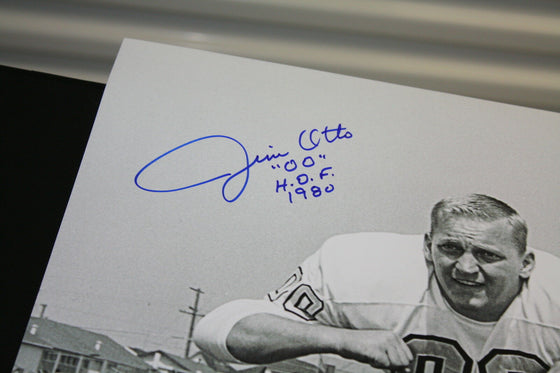 OAKLAND RAIDERS JIM OTTO #00 SIGNED 16X20 AFL PHOTO HOF 1980 JSA