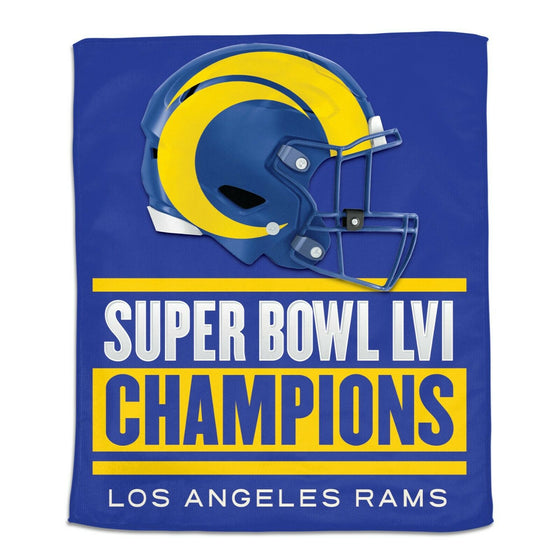 Super Bowl 56 LVI Champions Los Angeles Rams Rally Towel - 757 Sports Collectibles