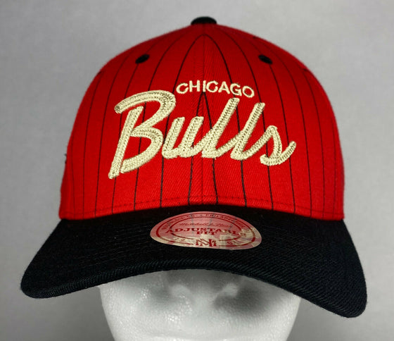 Mitchell and Ness NBA Chicago Bulls Team Script Snapback Hat, Cap, New