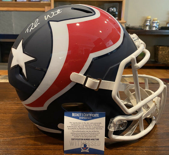 DeShaun Watson Signed Houston Texans Full Size AMP Helmet Beckett & GTSM #5