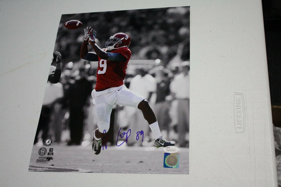 ALABAMA AMARI COOPER #9 SIGNED 11X14 PHOTO SPOTLIGHT RAIDERS JSA WITNESS!