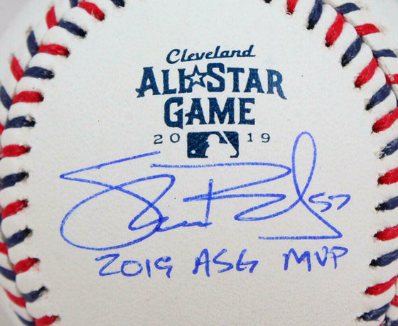 Shane Bieber Signed Autographed Rawlings ASG Baseball w/ 2019 MVP- BAS W Holo *Blue - 757 Sports Collectibles