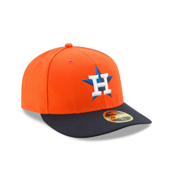 Houston Astros New Era On-Field Low Profile ALT 59FIFTY Fitted Hat-Orange/Nav - 757 Sports Collectibles