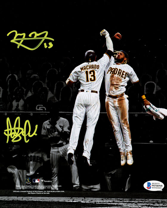 FERNANDO TATIS JR. & MANNY MACHADO Signed Autograph 8X10 PHOTO San Diego PADRES BAS COA - 757 Sports Collectibles