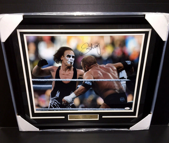 WWE WCW STING THE ICON SIGNED AUTHENTIC AUTOGRAPHED FRAMED 16X20 PHOTO JSA COA