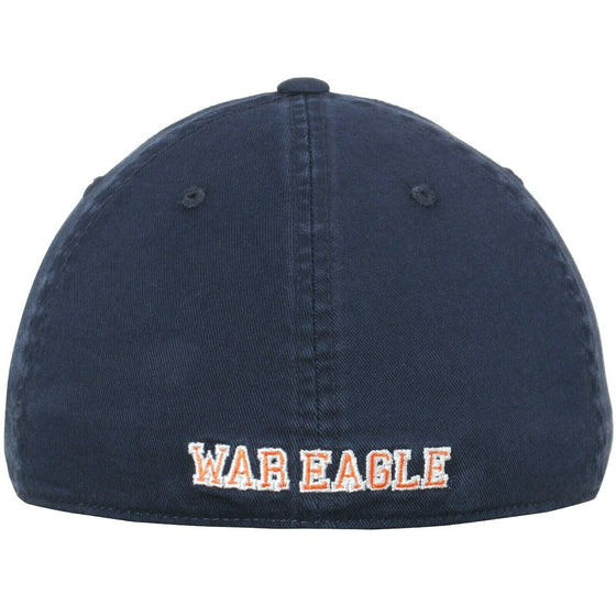 Auburn Tigers Hat Cap Cotton Relaxed One Fit Flex M/L NWT War Eagle Logo on Back