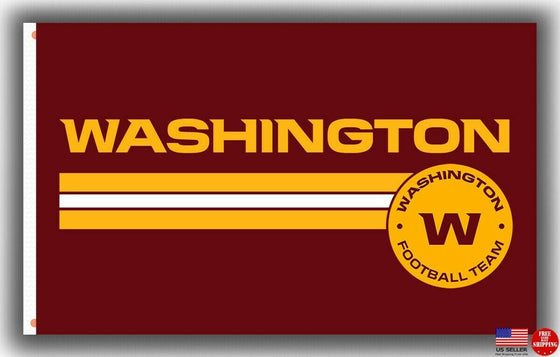 Washington Football Team Deluxe Flag 3'x5' - 757 Sports Collectibles