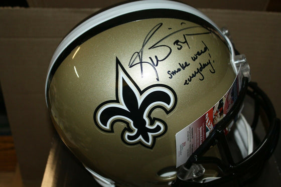 NEW ORLEANS SAINTS RICKY WILLIAMS #34 SIGNED F/S RIDDELL HELMET "SMOKE WEED" JSA - 757 Sports Collectibles