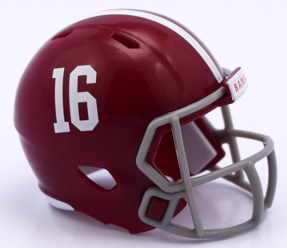 NCAA Alabama Crimson Tide Pocket Pro Mini Micro Speed Helmet - 757 Sports Collectibles