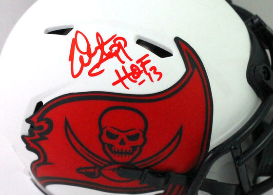 Warren Sapp Signed Autographed Tampa Bay Buccaneers Lunar Speed Mini Helmet w/HOF 13 - BAS W COA - 757 Sports Collectibles