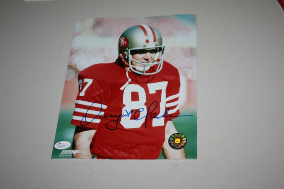 SF 49ERS DWIGHT CLARK #87 SIGNED AUTOGRAPHED 8X10 PHOTO "THE CATCH" JSA!