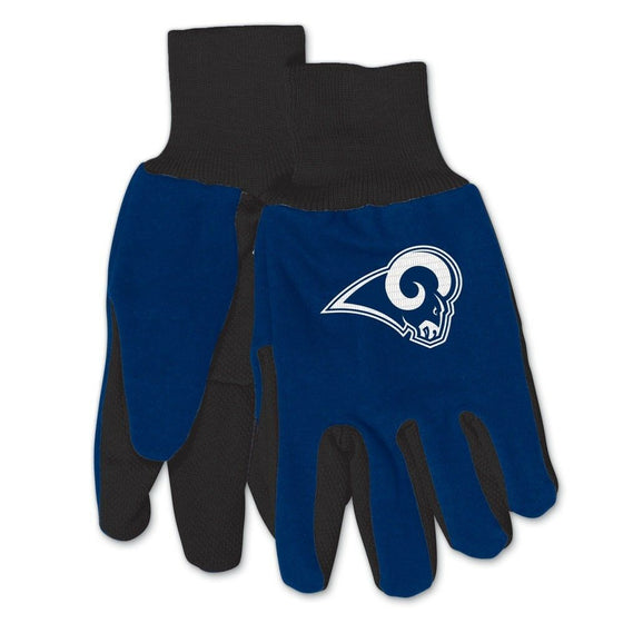 NFL-Wincraft NFL Two Tone Cotton Jersey Gloves- Pick Your Team - FREE SHIPPING (Los Angeles Rams)