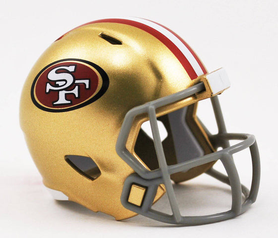 NFL San Francisco 49ers Mini Micro Pocket Pro Speed Helmet - 757 Sports Collectibles