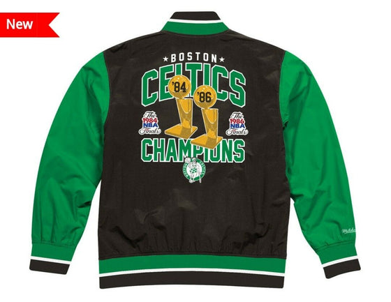 Boston Celtics Mitchell & Ness NBA Champions Team History Warm Up Jacket