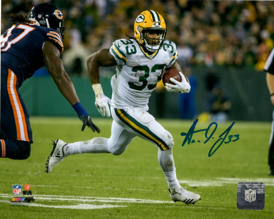 Packers running back AARON JONES Signed 16x20 Photo #3 AUTO ~ JSA