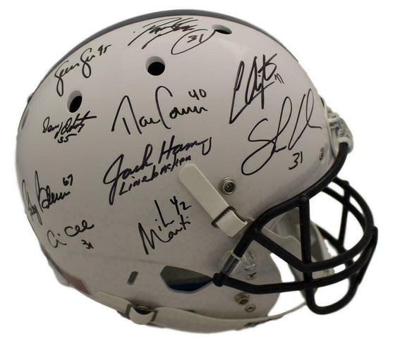 Penn State Nittany Lions Linebacker U Signed Replica Helmet 10 Sigs JSA 12721 - 757 Sports Collectibles