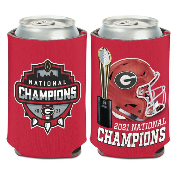 2022 National Champions Georgia Bulldogs DS 12 oz. Trophy Koozie Indianapolis - 757 Sports Collectibles