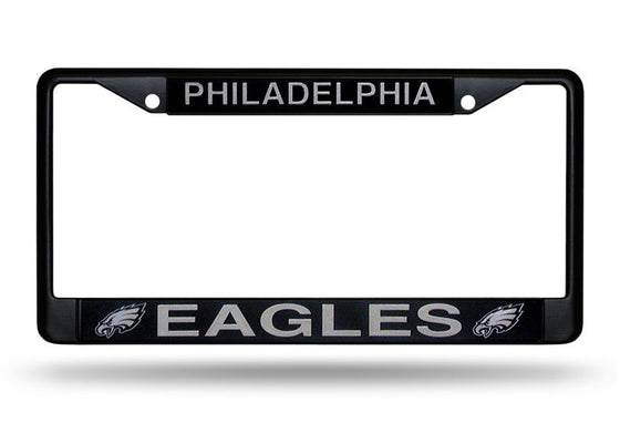 Philadelphia Eagles Black Chrome License Plate Frame - 757 Sports Collectibles