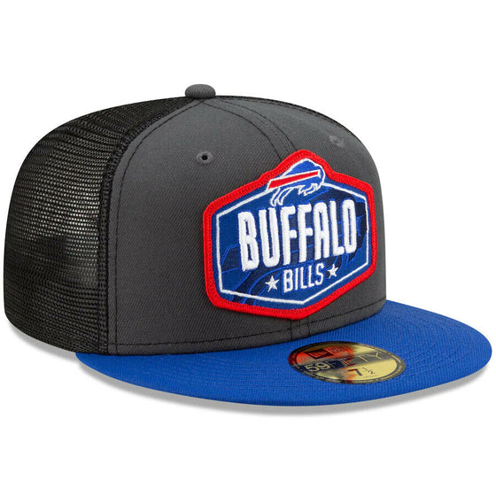 Buffalo Bills New Era NFL 2021 "Draft" 59FIFTY Fitted Hat-Gray/Blue - 757 Sports Collectibles