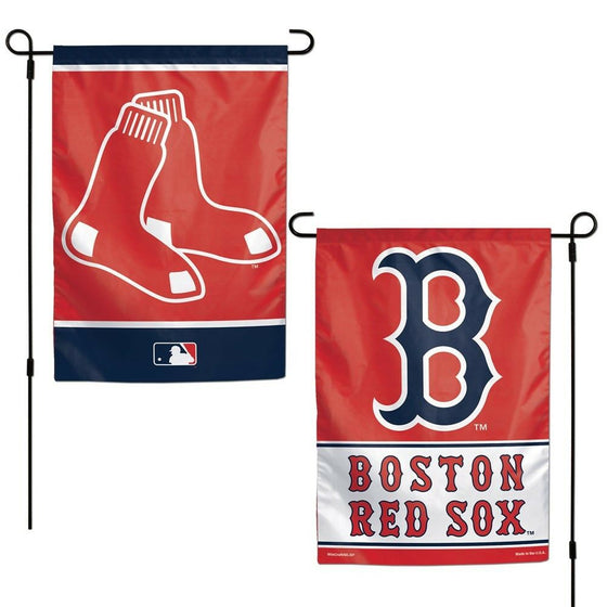 MLB 12x18 Garden Flag Double Sided - Pick Your Team - FREE SHIPPING (Boston Red Sox)