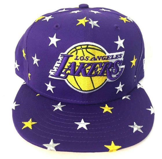 New Era Star Purple Team Color Los Angeles Lakers 9fifty Snapback Hat