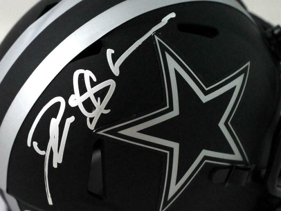 Deion Sanders Signed Cowboys Eclipse Speed Mini Helmet - Beckett W Auth *Silver - 757 Sports Collectibles