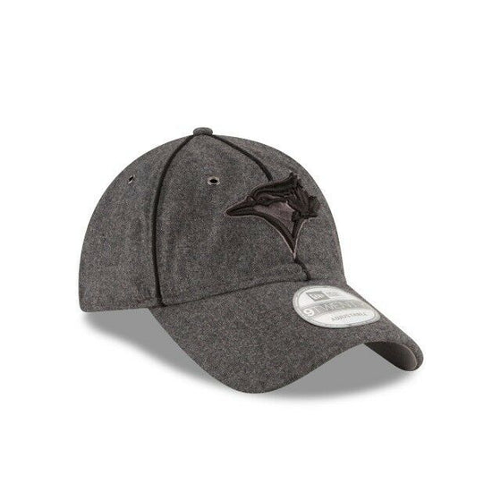 Toronto Blue Jays New Era MLB "Melton Wool" 9Twenty Adjustable Hat - Gray/Black - 757 Sports Collectibles