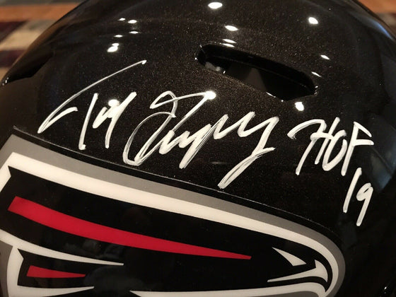 Tony Gonzalez Autographed Atlanta Falcons Authentic Speed Helmet HOF 19 Beckett